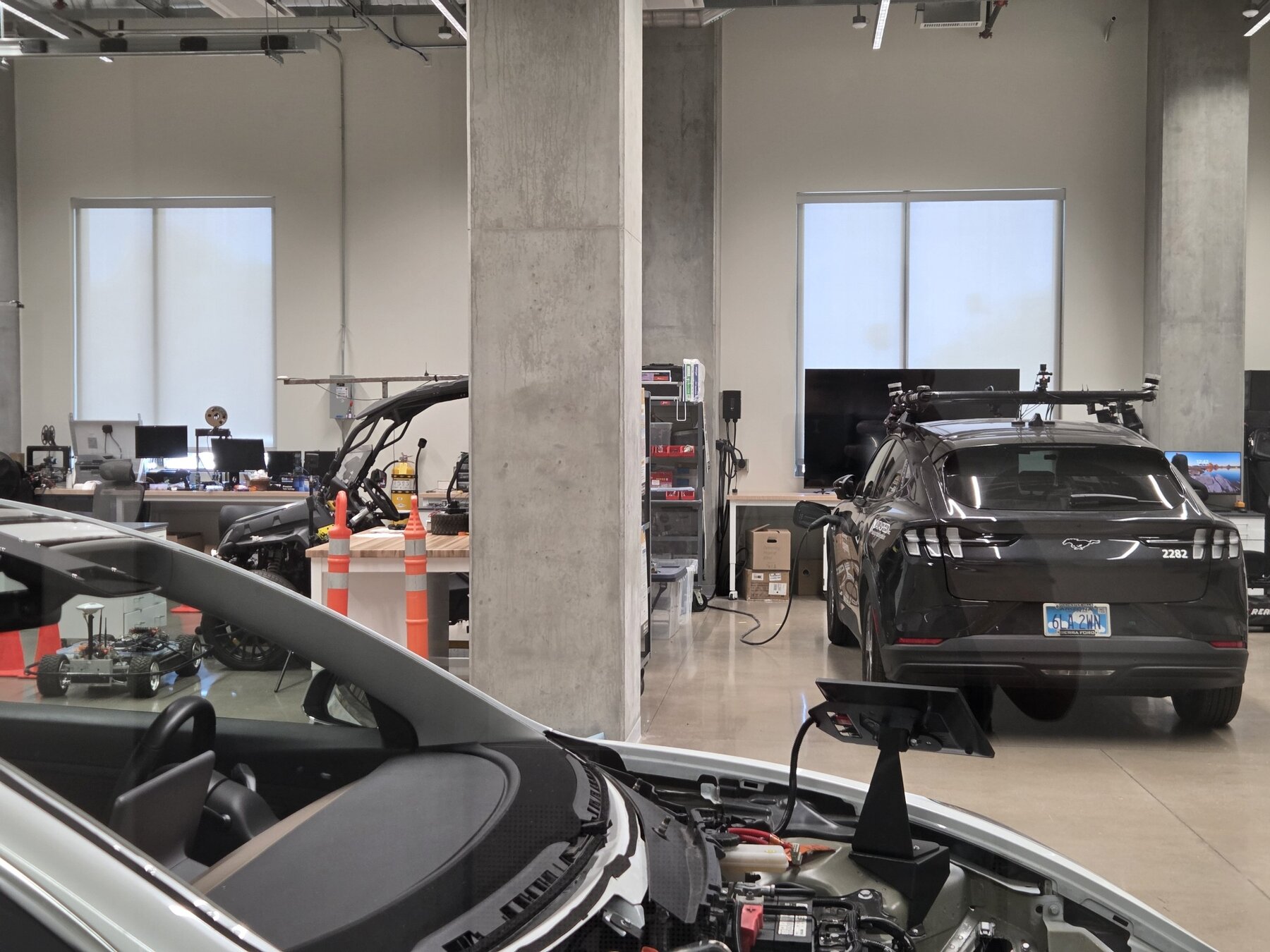Asror in the BELIV autonomous vehicle research lab at ASU